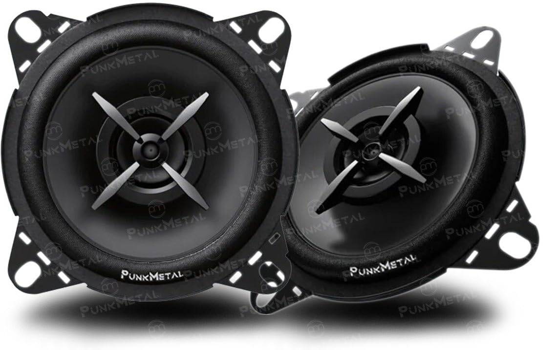 PunkMetal Car Speaker PM-42CX 10.16 cm (4 inch) 2-Way Coaxial Speakers (Black), Peak Power - 210W, RMS Power - 30W, Rated Power - 30W-image-18