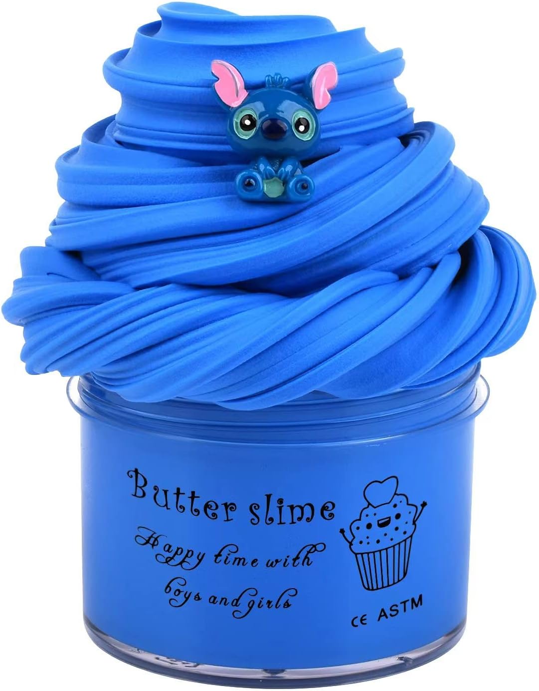 Blue Butter Slime, Girls and Boys Scented Slime Stress Relief Toy, Super Soft and Non-Sticky, for Party Favors, Birthday Gifts, School Education(7oz 200ml)