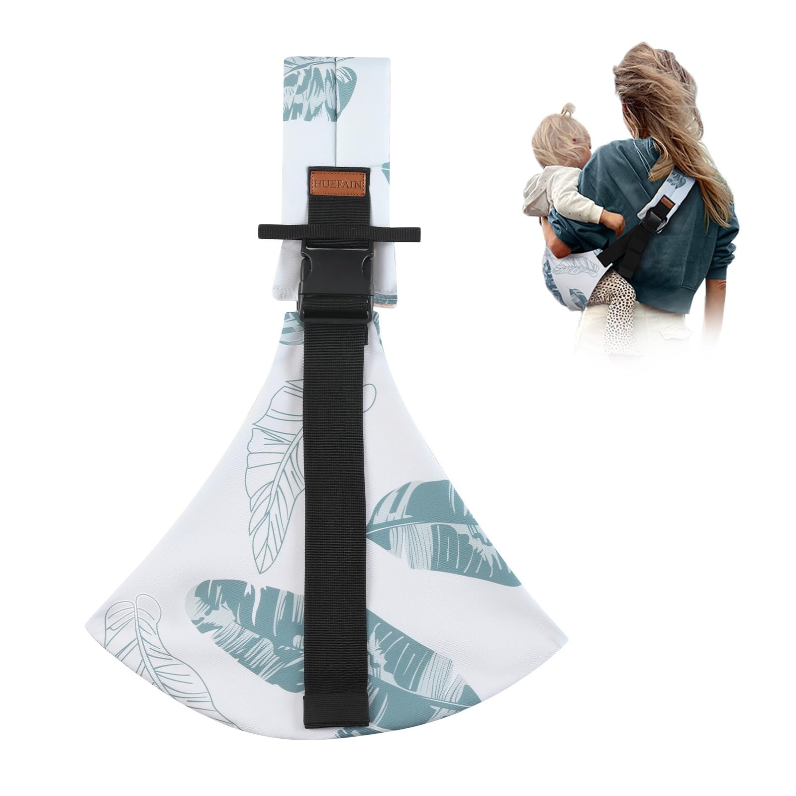 Baby Sling Carrier for Infants and Toddlers 6-36 Months (10-30 lbs), Lightweight & Breathable Cotton Hip Shoulder Carrier-Adjustable, Easy-to-Wear