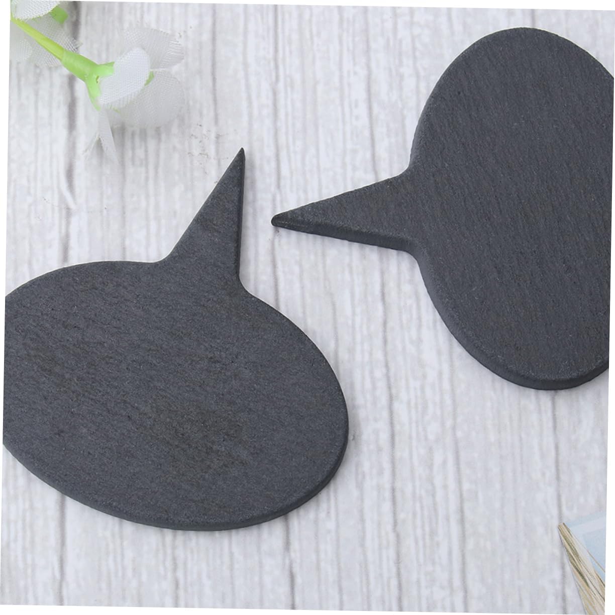 Xmas Stone Cheese Markers Set with Pencils, Black Cake Inserts