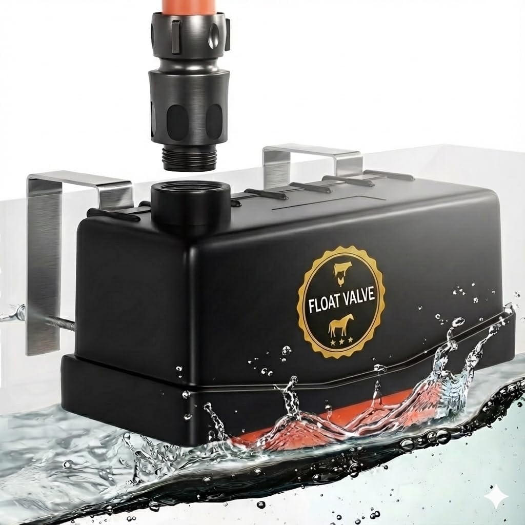 2 Stock Tank Float Valve – Livestock Water Tank Float - Water Trough Float Valve for Cattle, Goat, Chicken & Horse Water Trough Float | Pond, Fountain, Pool – 3/4" Connector Included