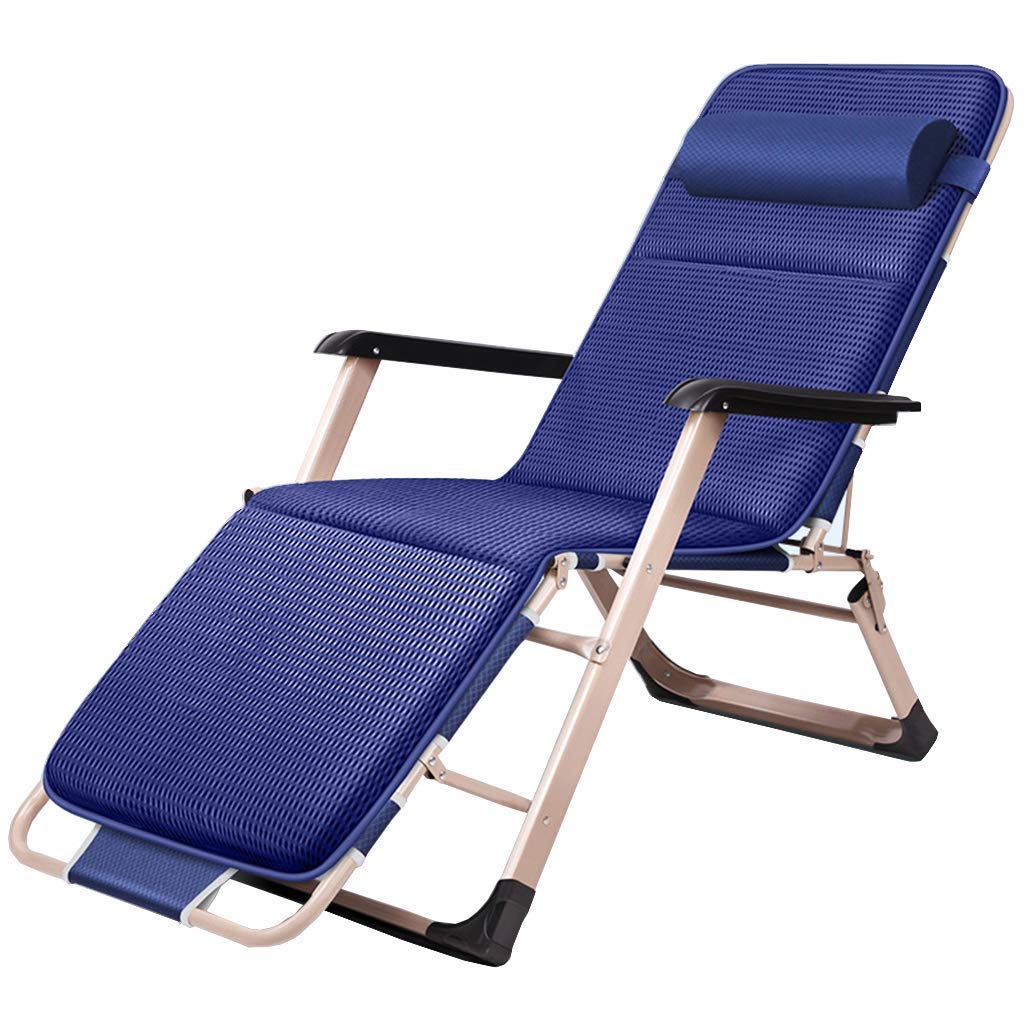 Chaise de Jardin Pliante Inclinable et Appuie-tête Réglable