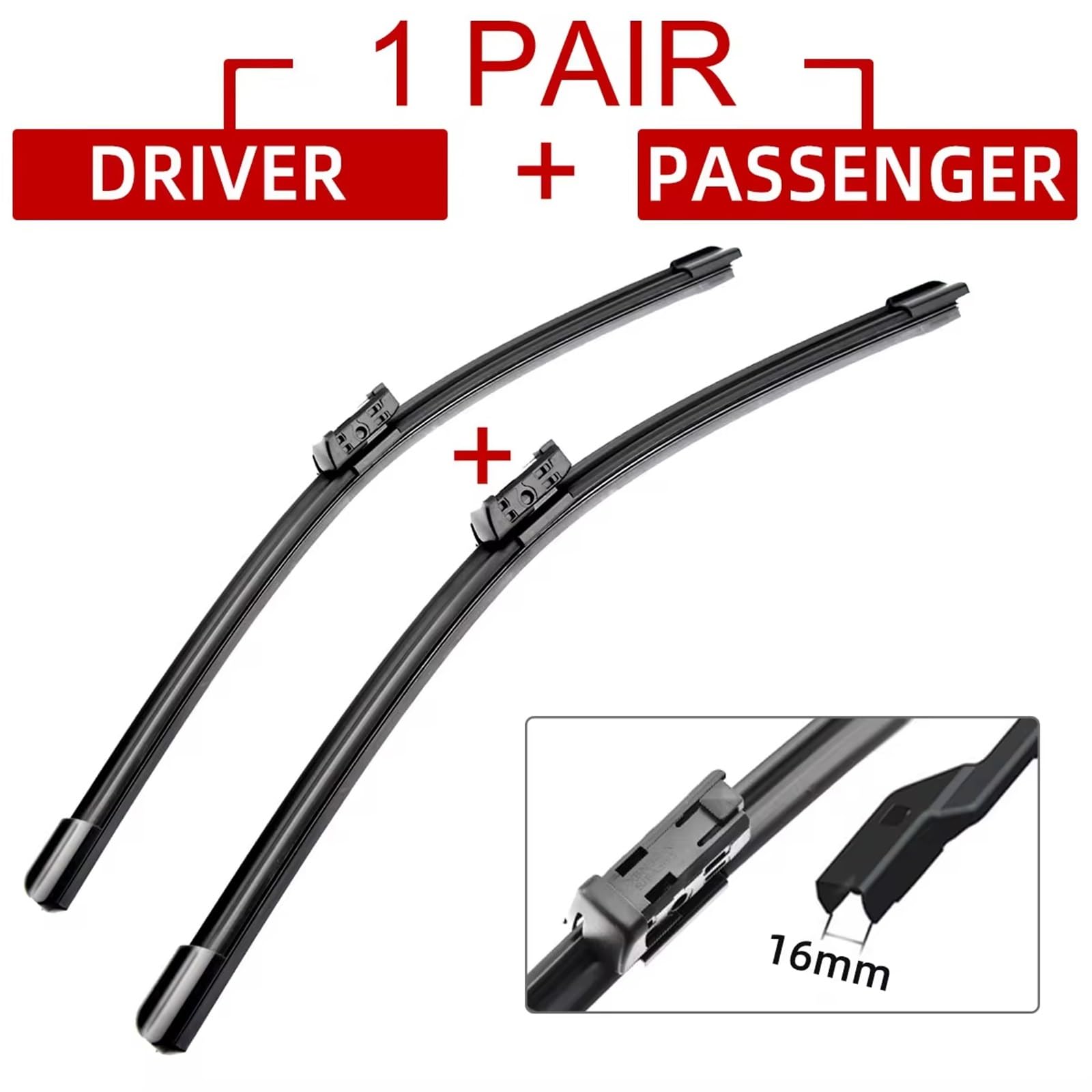 Spazzola Tergicristallo Compatibile con Chevrolet per Trailblazer per MK2 per S-10 2012 2013 2014 2015 2016 2017 Accessori per Auto Spazzole Tergicristallo Anteriore 22"+ 18"