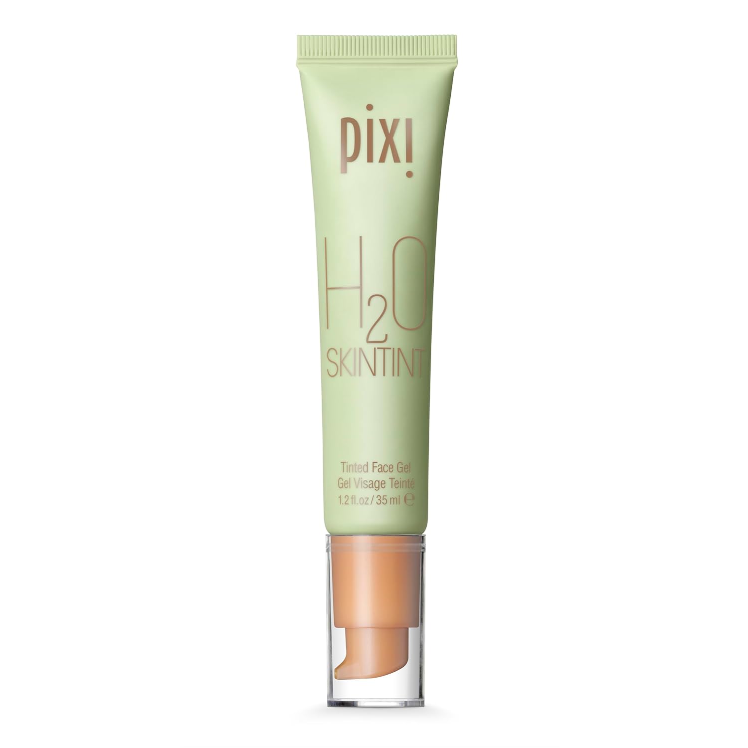Pixi H2O SkinTint Tinted Gel Moisturizer Lightweight Hydrating Water-Resistant Evens Tone Reduces Redness Warm 1 2 fl oz