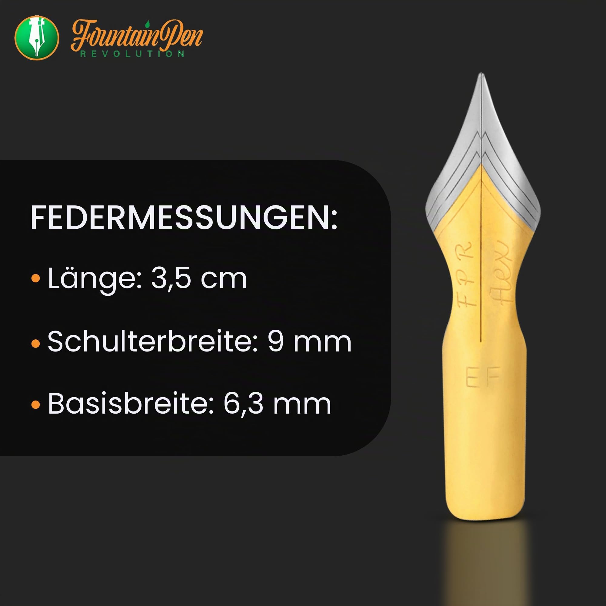 FPR #6 Zweifarbiger EF Ultra Flex – Maßgeschneiderte Füllfederhalter mit weichem ultra flex Haptik - Glatte Edelstahl flexible Feder - Extra feine Kalligraphie-Stifte für reibungslose