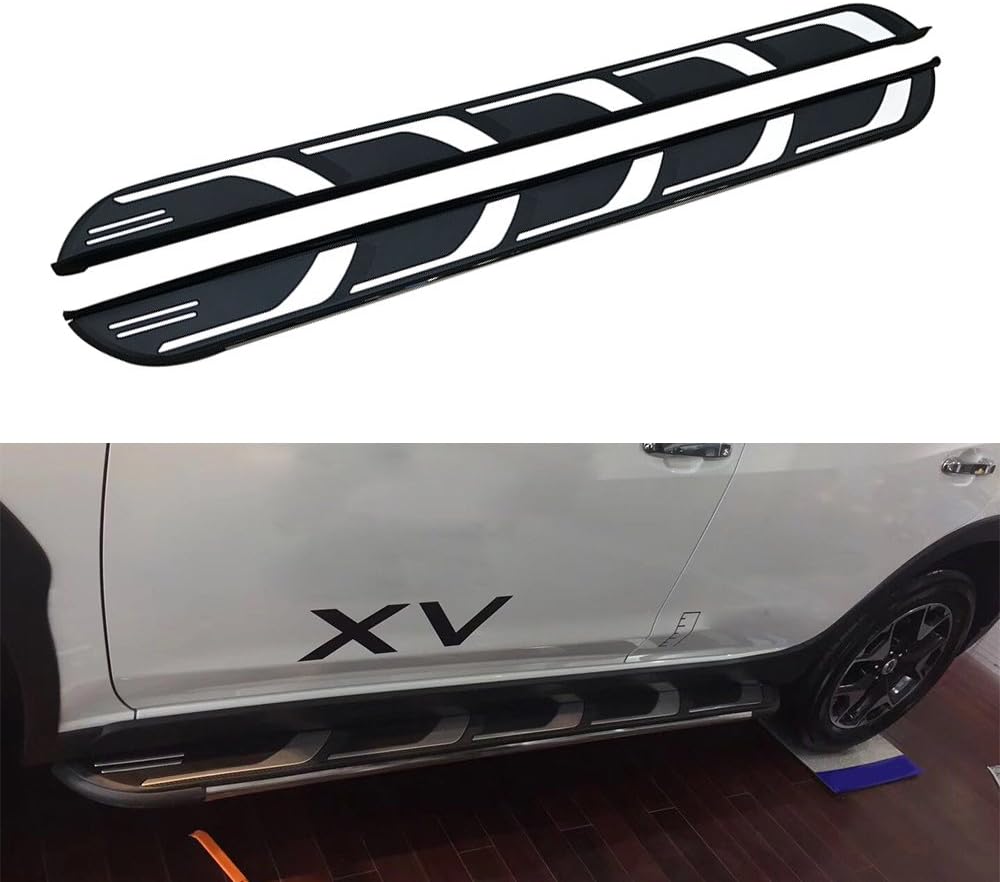 Aluminium Door Side Step Protector Bar Running Board Nerf Bar Fits for Subaru XV Crosstrek 2018 2019
