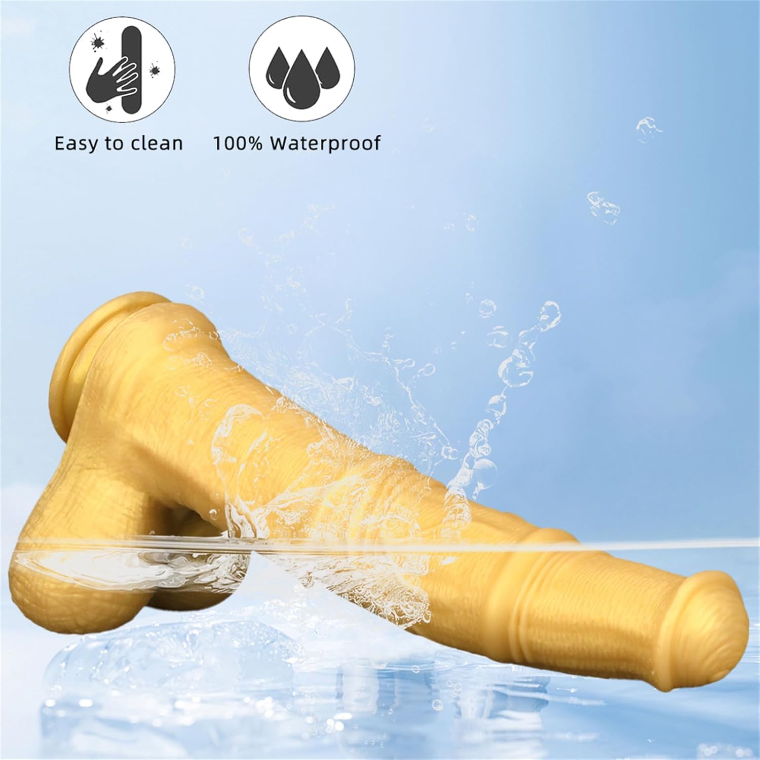 Dildo anale in silicone enorme extra lungo da 41 cm, pene animale, dildo vero mostro animale, plug anale, giocattoli sessuali for donne(Black Schwarz)