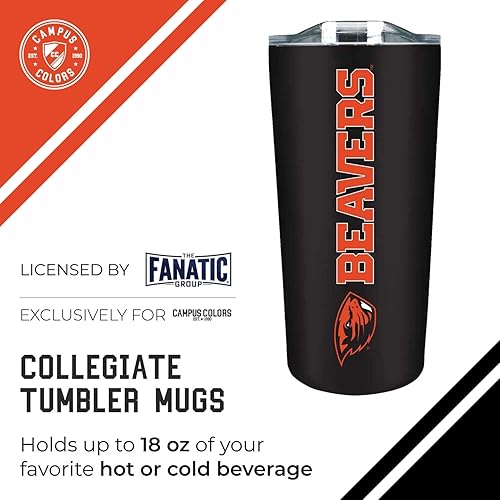 Miniatura 443 de Campus Colors Vaso de acero inoxidable de la NCAA perfecto para el día del partido, 18 onzas, doble pared, mantiene las bebidas perfectamente Azul