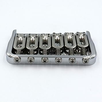 HIPSHOT Fixed Bridge .125 Base (Chrome) Musical Instrument (6ST CR.125)