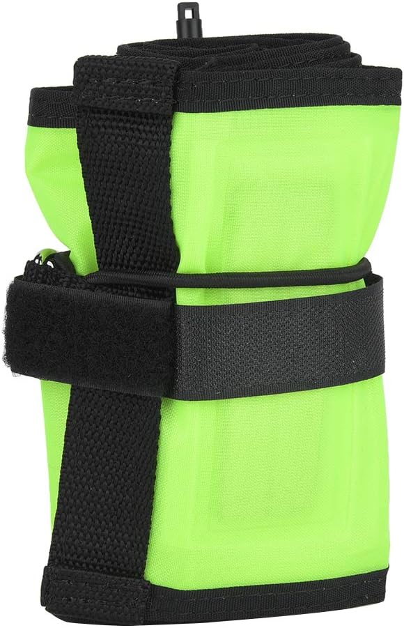 Delayed Surface Marker Buoy,5FT High Visibility Inflatable Scuba Diving SMB Surface Signal Marker Buoy (Fluorescence Yellow)