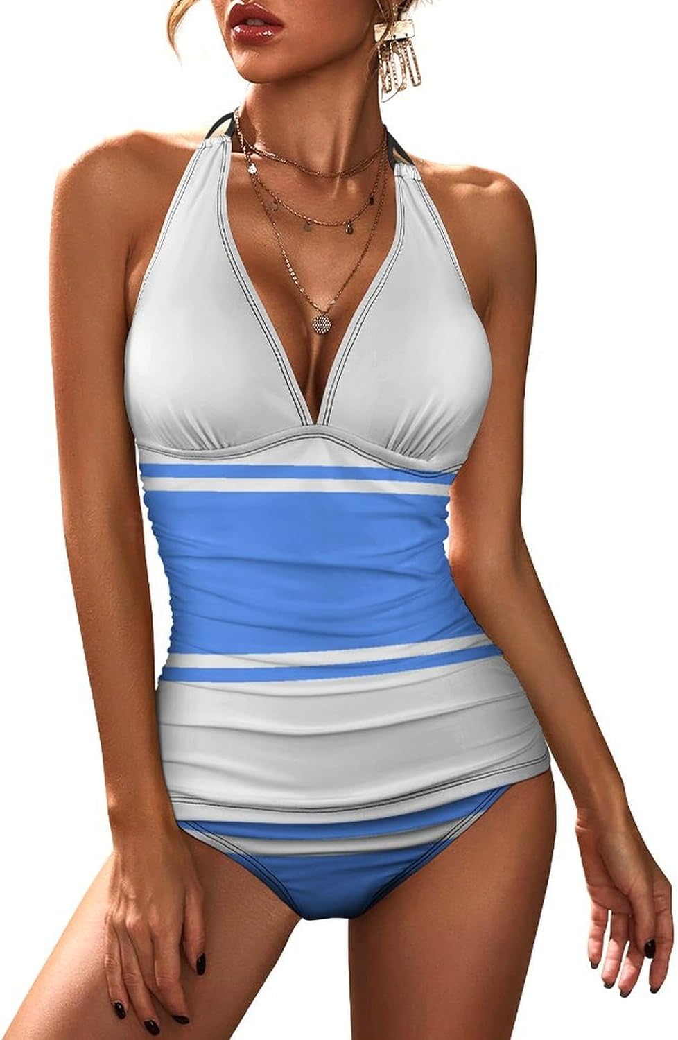 Women's Swimsuit Bahamas Flag Two-Piece Swimwear Sets Swimsuits