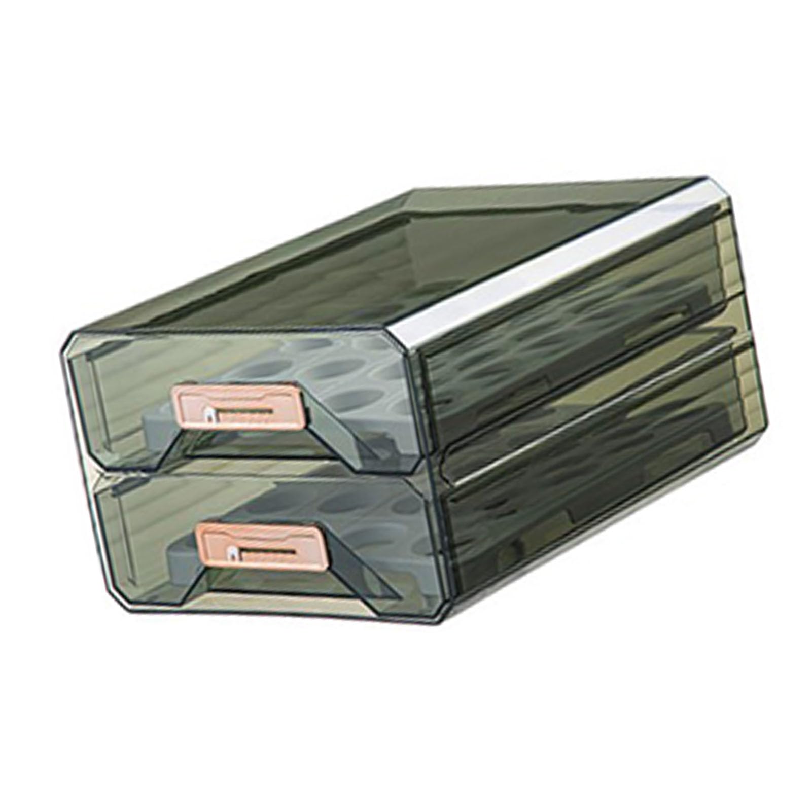Caja de almacenamiento de huevos Diseño de bandeja Portahuevos Recipiente de alimentos apilable de plástico transparente para refrigerador de cocina