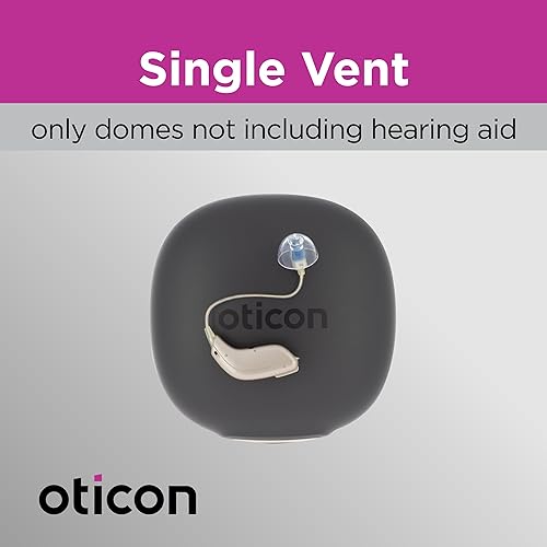 Miniatura 3 de Oticon - Domos originales para audífonos MiniFit con bajos de ventilación de 0.31 pulgadas (0.31 pulgadas - mediano), repuestos originales de
