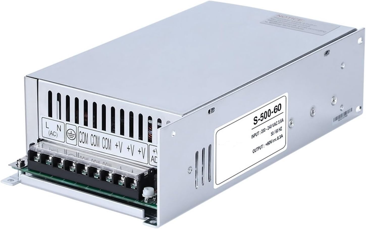 S-500-60 500W 60V 8.3A Doorbell Power Switching Dc Power Supply 1Pcs
