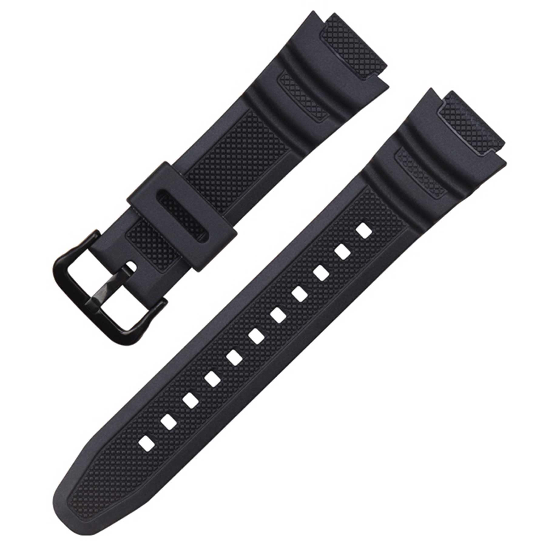 Natural Resin Strap Compatible with Casio AE-1200 AE-1300 F-108 W-216H AE-1000w AEQ-110 W-800H AQ-S800W SGW-300H W-216H W-218 Men's 18mm Watch Band Replacement