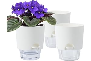 Plant Pots Indoor 3 Packs Self Watering Pots for Indoor Plants 4.9 inchs