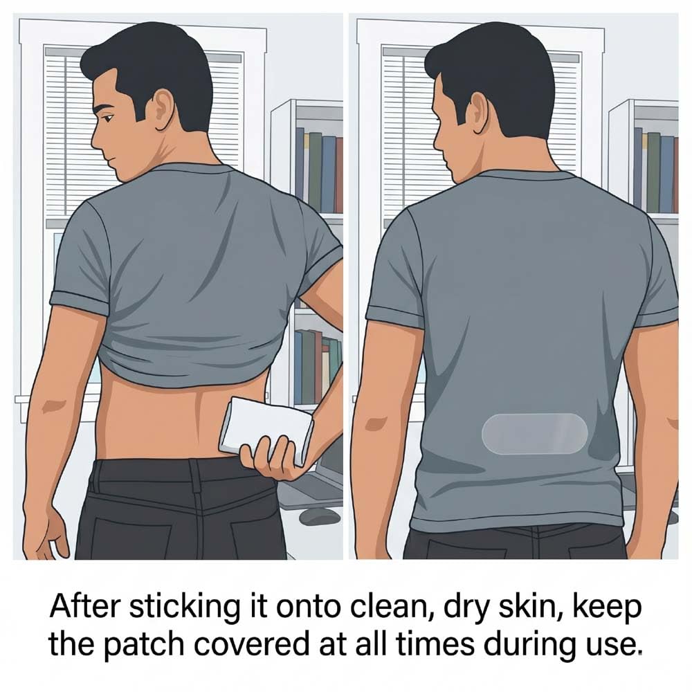 BluHeat Back Pain Relief Patches (pack of 4 pcs REGULAR) 4+ hours of Heat Therapy || Safe and Natural Odour-Free Air-Activated, Long-Lasting Ultimate Substitution for Hot Water Bags for All Skin Types 3