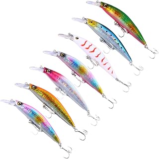 Kisangel Fishing Lure 7pcs sea fishing bait saltwater lures bass lures saltwater fishing lures artificial bait metal