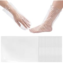 1000 Pcs Large Paraffin Wax Bags for Hands and Feet Large Disposable Paraffin Wax Machine Liners Professional Hand Refill Gloves Parafina Para Pies Y Manos Plastic Bags for Therapy Spa