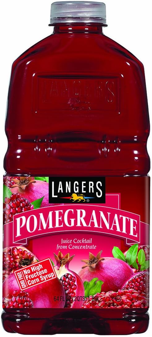 Langers Juice Cocktail, Pomegranate, 64 Fl Oz (Pack of 8)