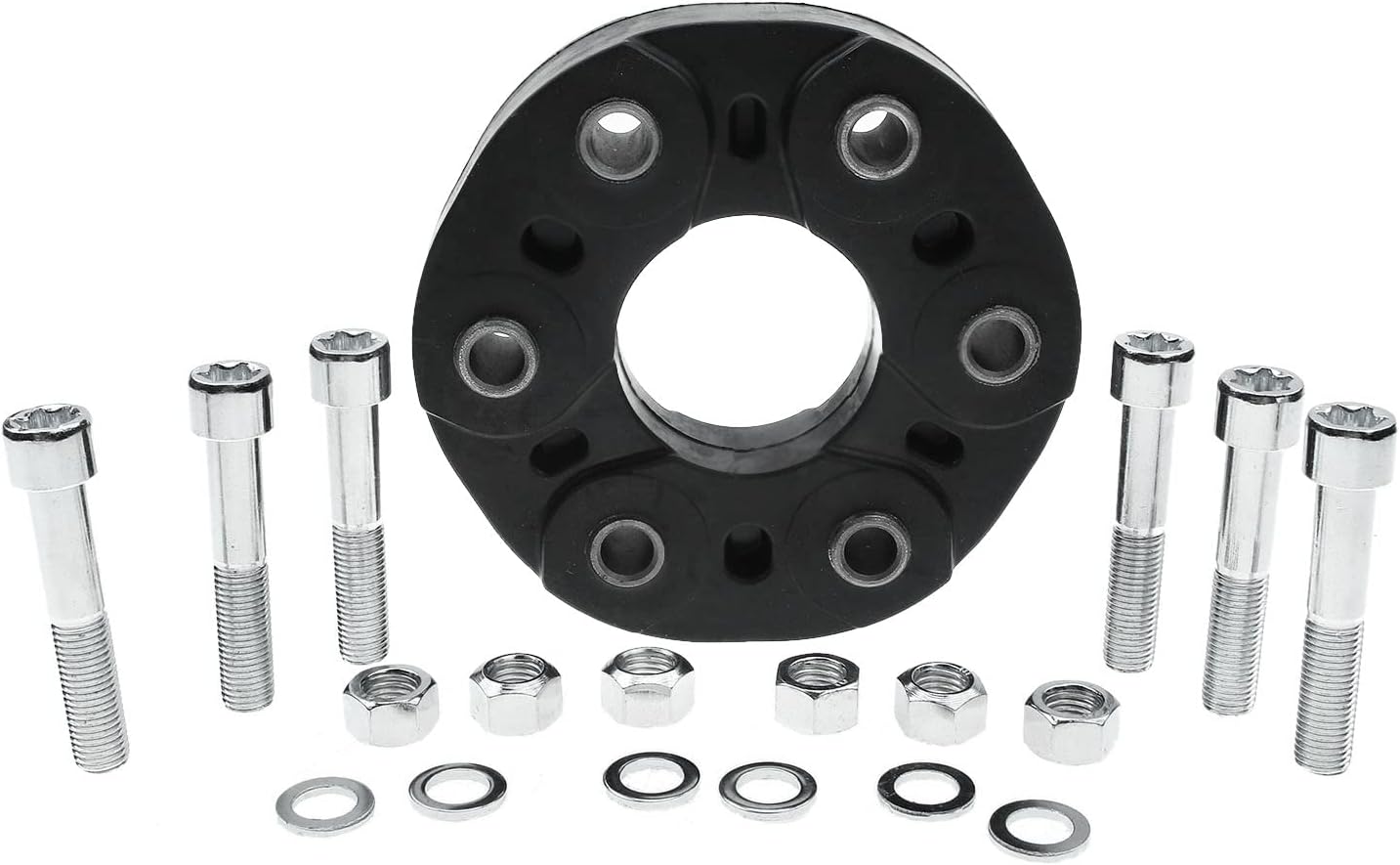 A-Premium Front and Rear Drive Shaft Coupler Flex Joint Propshaft Coupling with Bolts Compatible with Mercedes-Benz W204 C200 2007-2014 W203 C204 S204, with accessory, Replace# 2034100215