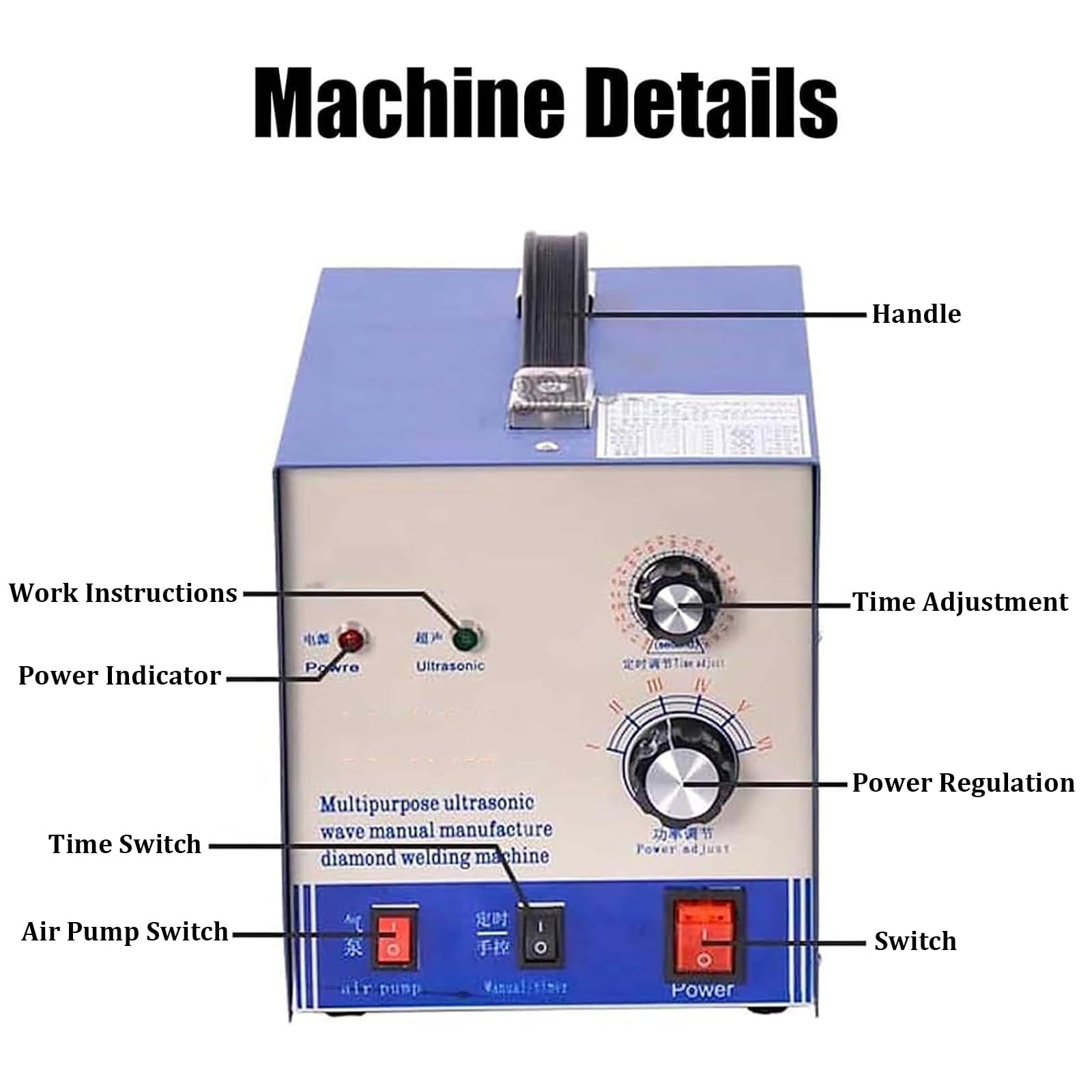 Macchina di Regolazione Sottovuoto con 7 Punte in Ottone | Temperatura e Tempo Regolabili,Applicatore Autoadescante Sottovuoto,per Abbigliamento,Cappelli e Vari Accessori Tessili