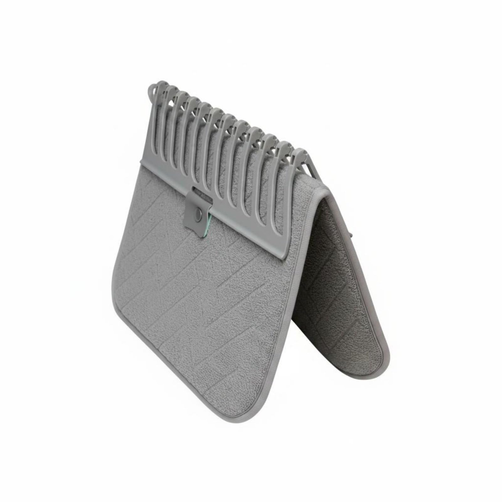 Foldable Dish Drain Mat Space-Saving Detachable Dish Rack Mat Kitchen Gear Non-Slip Easy to Clean | Bottle Drying Racks | Bottle Feeding | Feeding-image-11