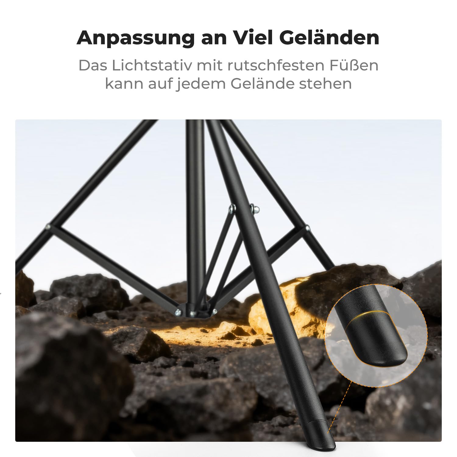 K&F CONCEPT 280CM Metal Fotografie Lichtstativ mit Universal 1/4" Srew | Light Stand für Studio-Fotographie, Reflektor, Blitz & Video, 112-280CM einstell Beleuchtungstativ hoch