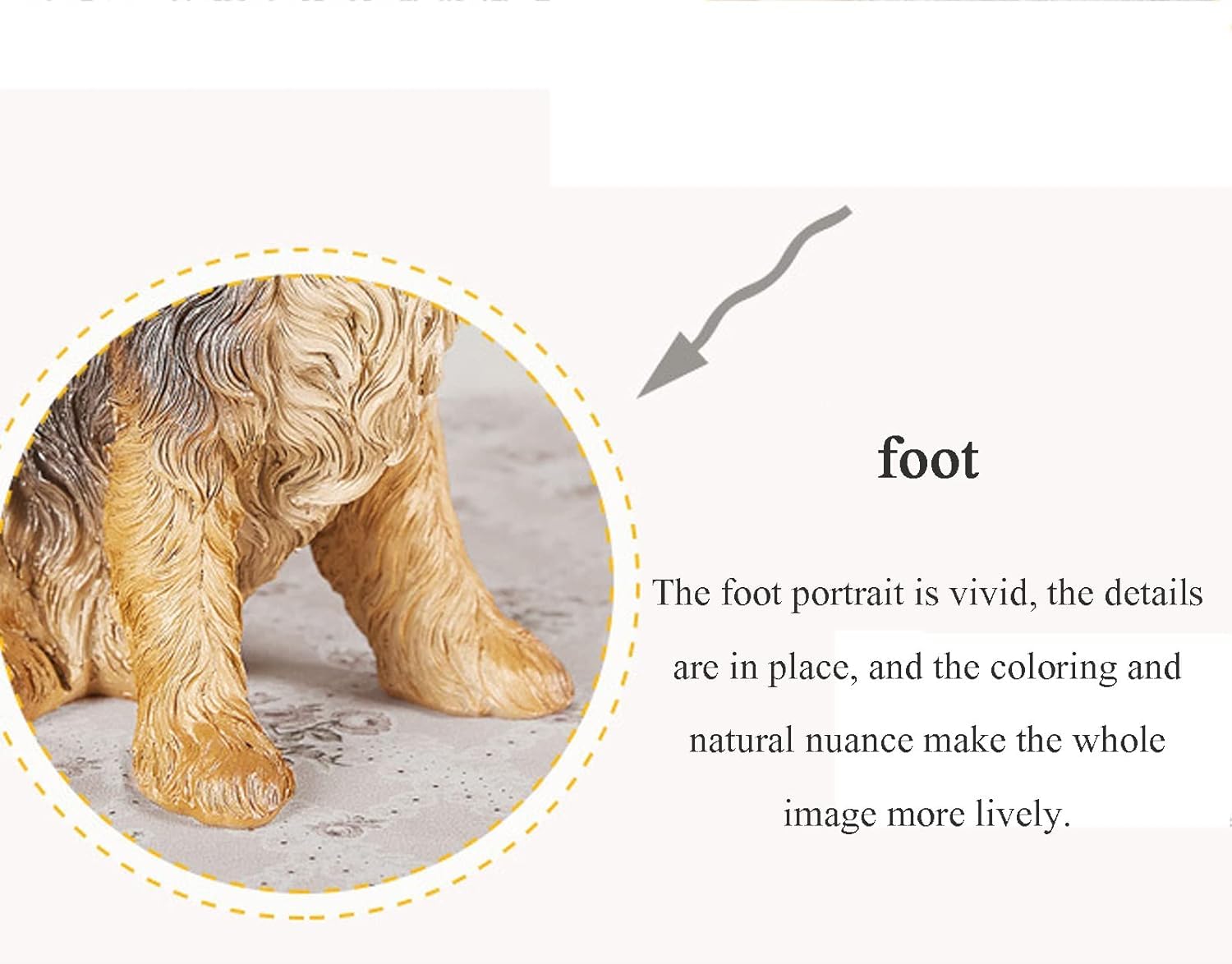 Posągi ogrodowe zwierząt, żywica statua Yorkshire Terrier imitacja psa ozdoby statua psa salon wyposażenie domu dekoracje ogrodowe na zewnątrz podwórko, 1