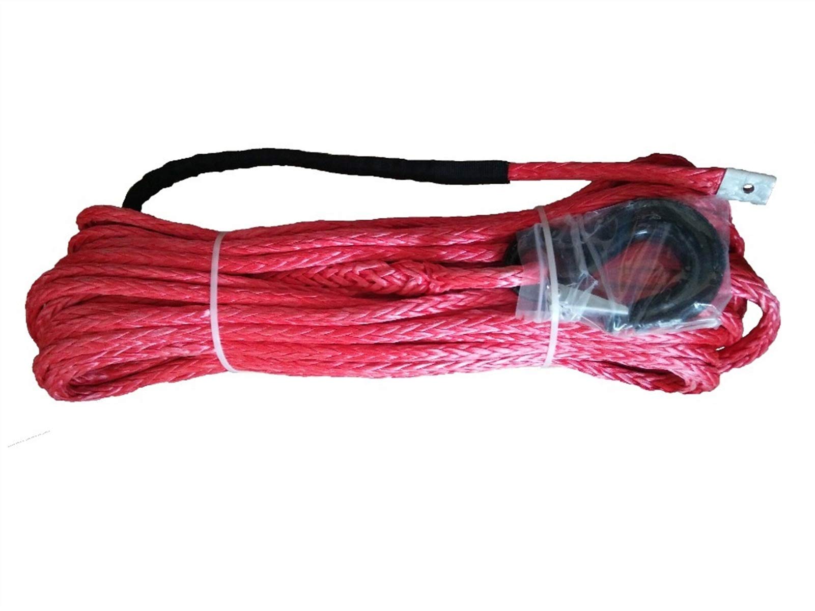 Mthckxjbsuz Rosso Winch Rope, 1/2" X 100' 12Mm*30M Offroad Winch Rope With Hook For Accessaries,Winch 12Mm,Cable