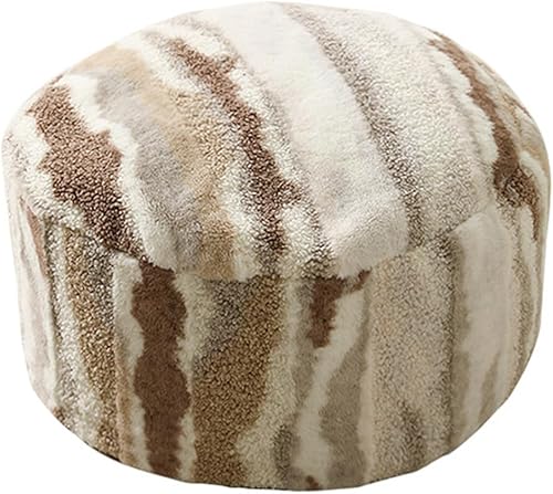 A.B Crew Funda redonda sin relleno para puf con cremallera, funda para puf otomano redonda, funda de cojín para reposapiés, funda para puf para disponible en Yaxa Colombia