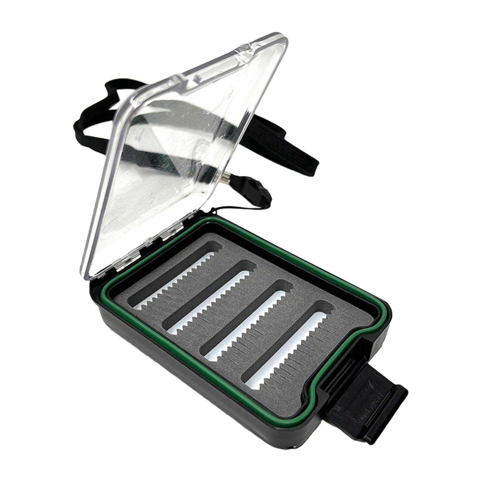 Fly Fishing Box,Small Fly Box | Box With Lanyard, Portable Box One-Sided See-Through Pocket Box For The Mobile Angler