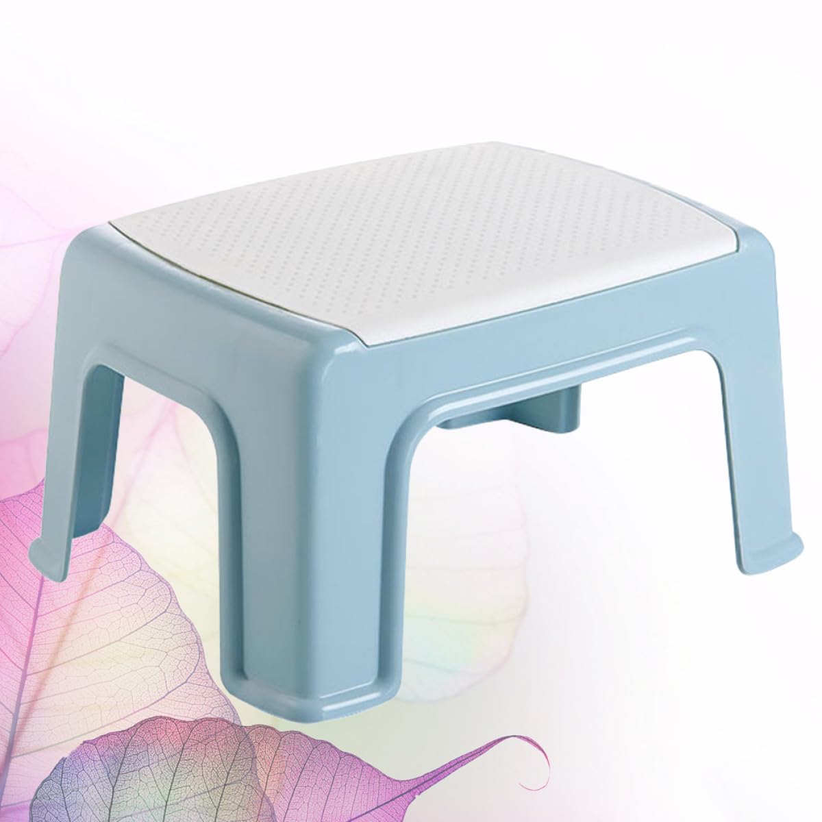 DECHOUS Tragbarer Kinderhocker Kunststoff Kleiner Fußschemel 30x20x16cm rutschfest Belastbar Leicht für Badezimmer und Kinderzimmer