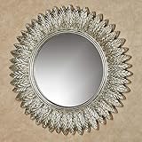 Touch of Class Ella Leaves Wall Mirror Silver with Gold