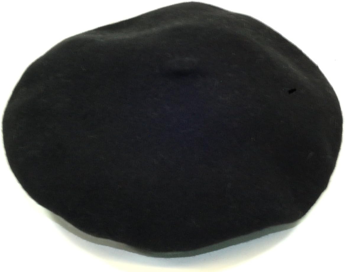 French Style Beret available in Black,Red,Beige or Pink (Black)