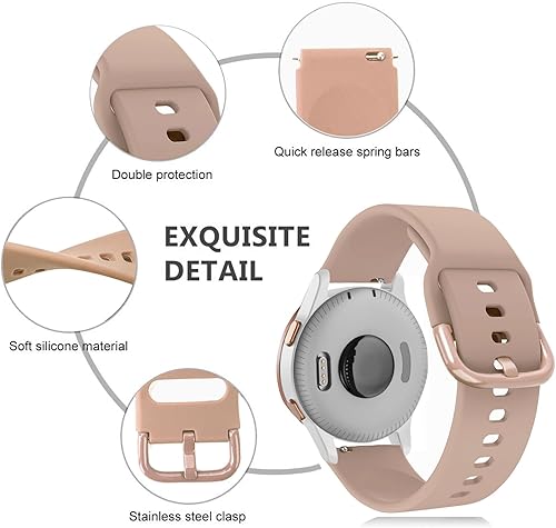 Miniatura 2 de ViCRiOR Bandas compatibles con Garmin Venu SQVenu Sq 2Venu Smart Watch, silicona suave, sin decoloración, estampado floral, banda de repuesto para