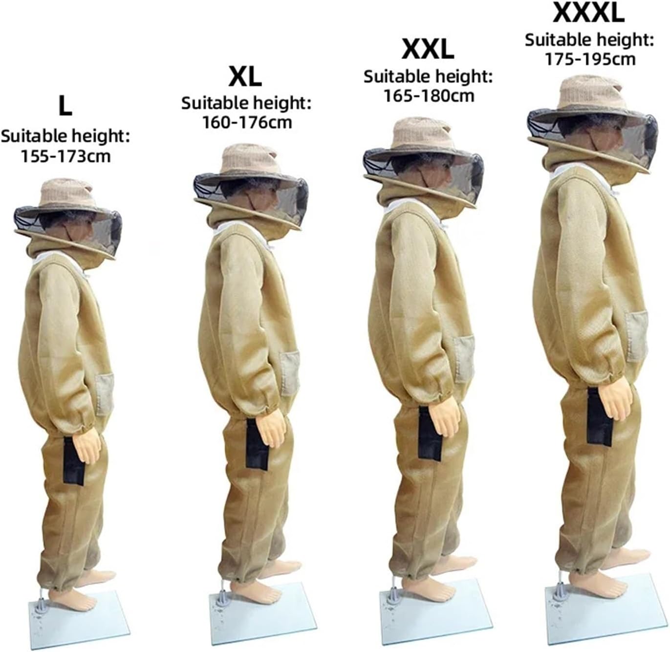 ハチミツ防護服 養蜂防護服 3D 空気綿蜂スーツ養蜂家衣装ベールフード帽子抗蜂養蜂家スーツ 虫刺され(Fencing Hat Yel