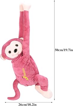 Monkey Tissue Holder for Car, Hanging Tissue Box, Car Tissue Box Organizer