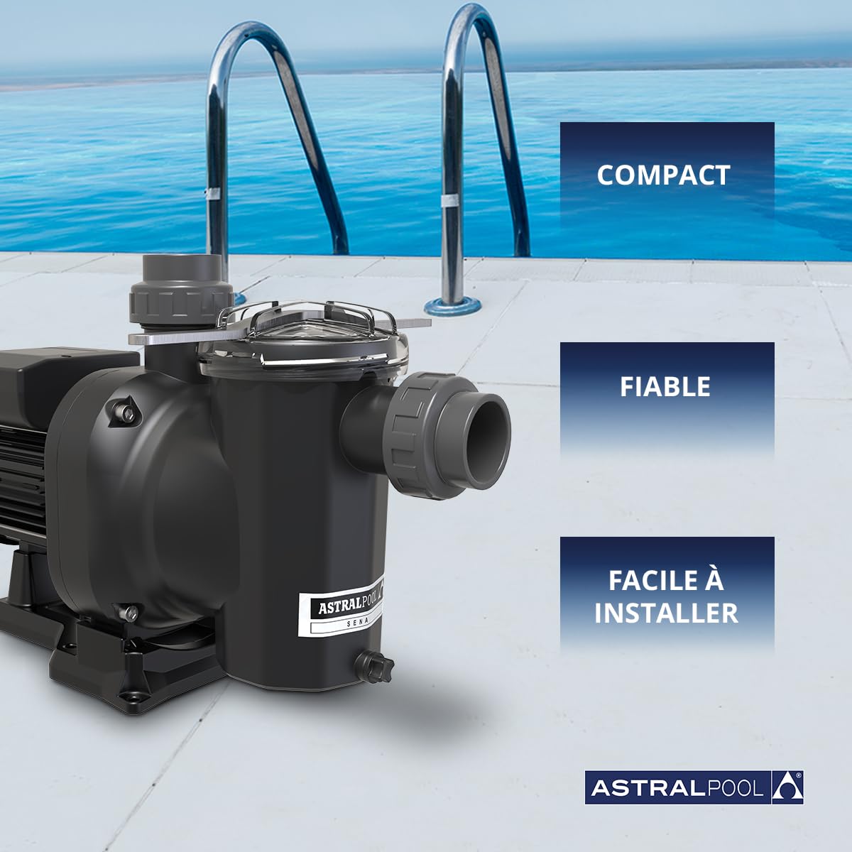 Sena piscine astral poolpumpe 16 m ³/h 230 v