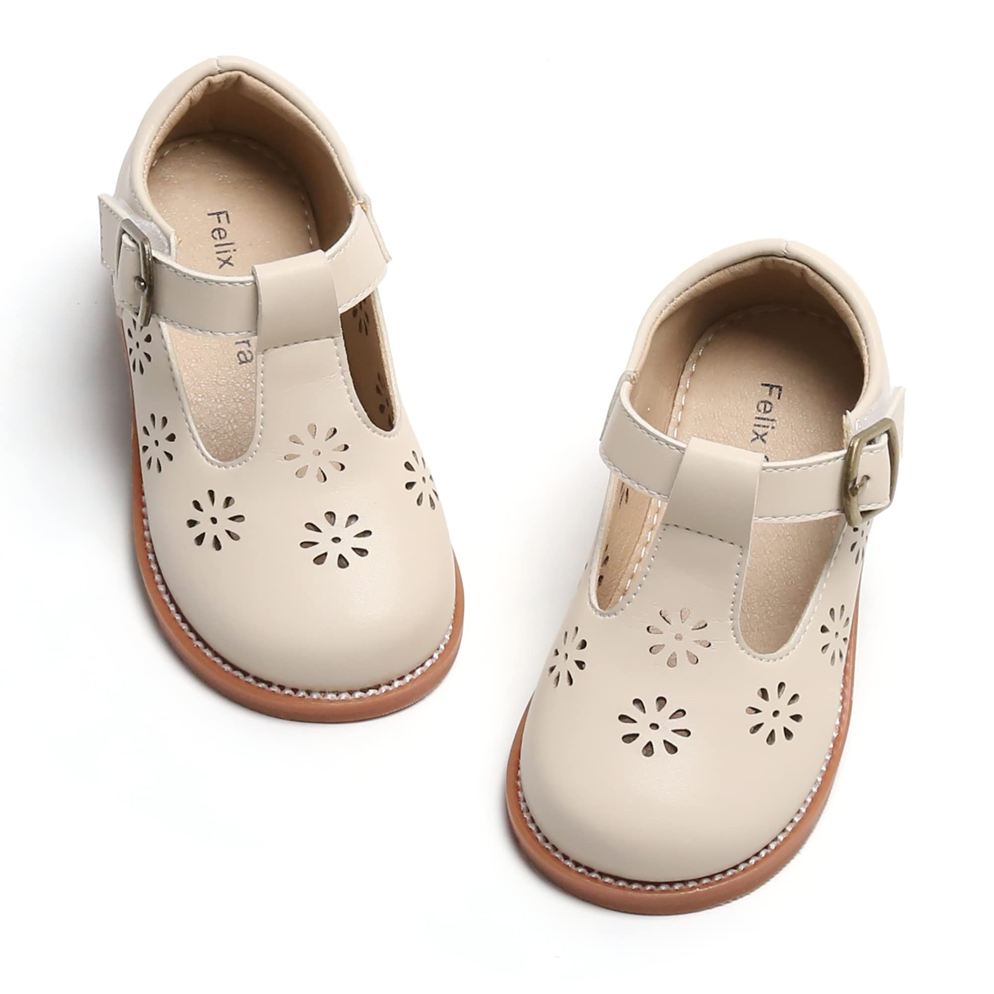 Felix & Flora Toddler Little Girl Mary Jane Dress Shoes - Ballet Flats for Girl Party School Shoes — view 77
