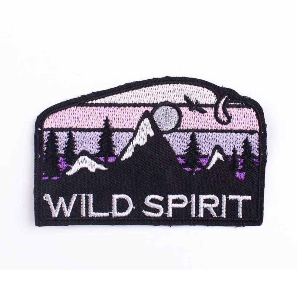 Velcro Hook Patch, Tacti-Cool ADVENTURE Collection, Wild Spirit for gym bag/pack/vest, tech gadgets for kids & adults, for school backpack, for pencil case, gift for men/women 8.3x5.3