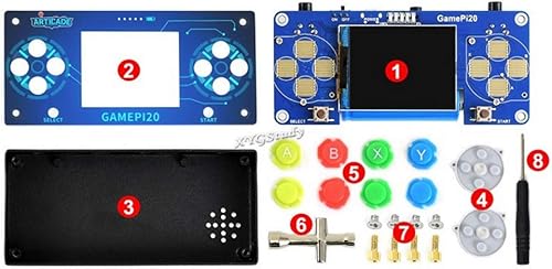 Miniatura 3 de GamePi20 Accesorios Accesorios Kit de consola de juegos portátil clásico retro consola de videojuegos 2.0 pulgadas 320x240 IPS pantalla monitor para