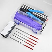 Vista 2 de XINGYHENG Juego de 27 herramientas básicas de modelador para Gundam Kit de herramientas con caja de plástico para ensamblar modelo, automóvil