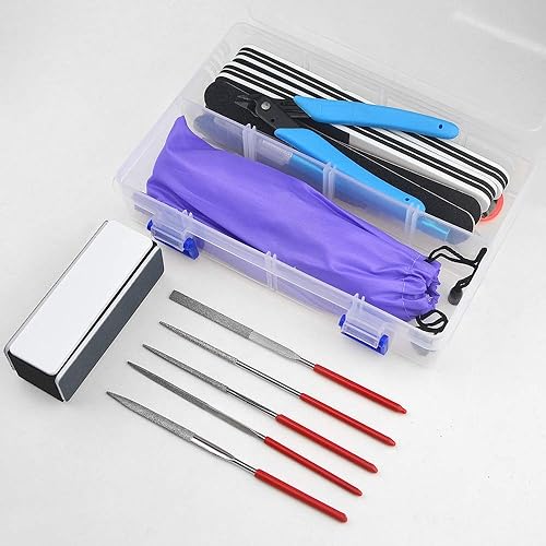 Miniatura 2 de XINGYHENG Juego de 27 herramientas básicas de modelador para Gundam Kit de herramientas con caja de plástico para ensamblar modelo, automóvil,