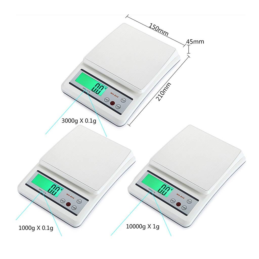 0.01g Elektroniczna waga kuchenna Skala o wysokiej precyzji Cyfrowe wagi jubilerskie Mini wyświetlacz LED Wagi medyczne Wielofunkcyjne wagi do gotowania Pieczenie 10,9 (10000 g / 1 g) Ele ze stali
