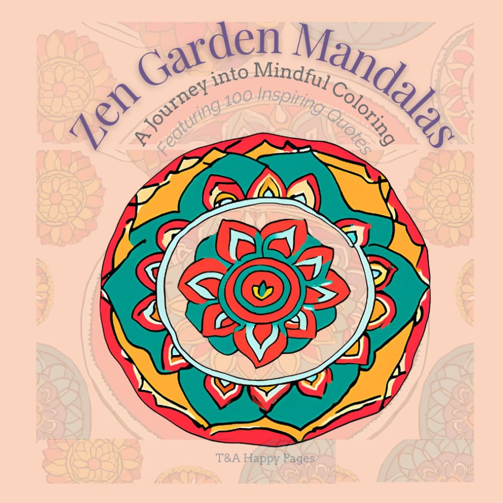 Zen Garden Mandalas: A Journey into Mindful Coloring