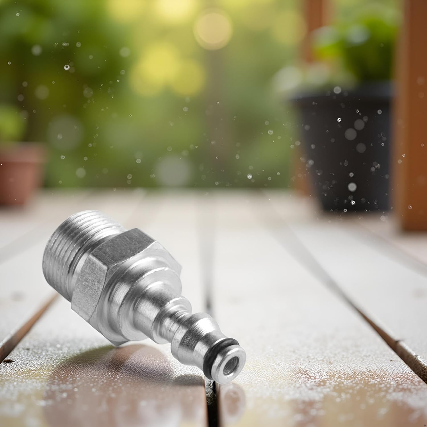 2025 Upgraded Silver Quick Connection Pressure Washer- Hose Adapter for Vax, M22 Quick Insertion Pressure Washer Parts and Accessories