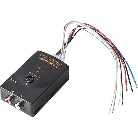 Car Audio Speaker Wire to RCA Line Output Converter