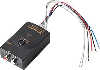 Car Audio Speaker Wire to RCA Line Output Converter, 2-Channel High to Low RCA Converter for Adding Amplifier Subwoofer to Stock Stereo