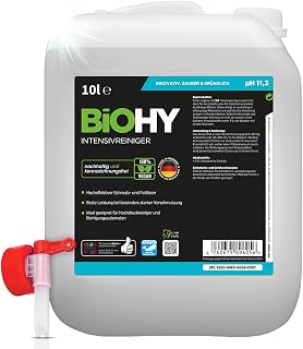 BiOHY Intensivreiniger Universal (10 Liter Kanister) + Auslaufhahn | Hocheffektiver Industriereinige...
